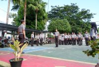 Pelaksanaan apel pagi jajaran Rutan Mamuju