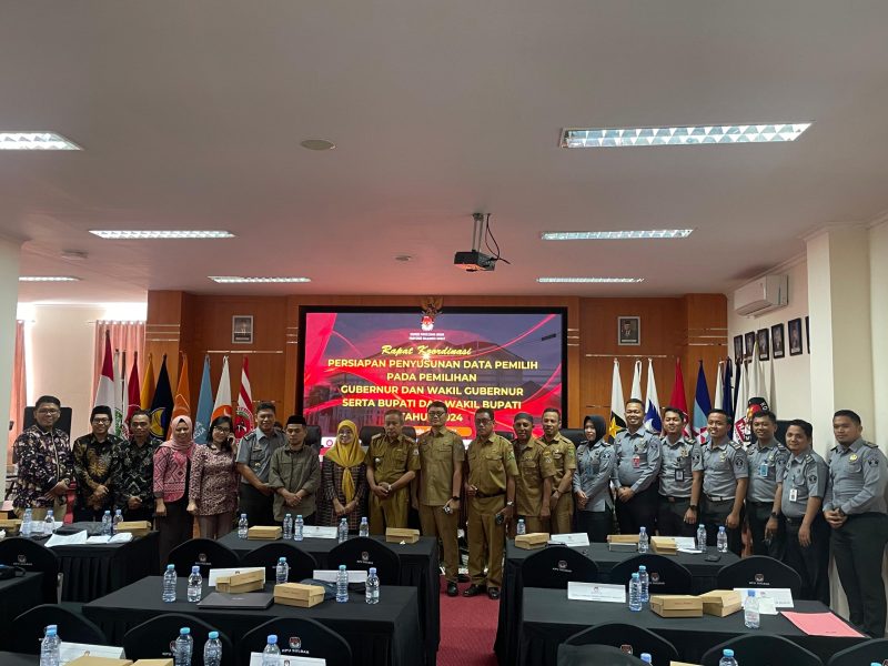 Rutan Mamuju menghadiri Rapat Koordinasi Persiapan Tahapan Pilkada serentak tahun 2024