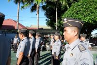 Pelaksanaan Apel pagi jajaran Rutan Kelas IIB Mamuju