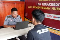 Salah satu Warga Binaan mengikuti Penelitian Masyarakat