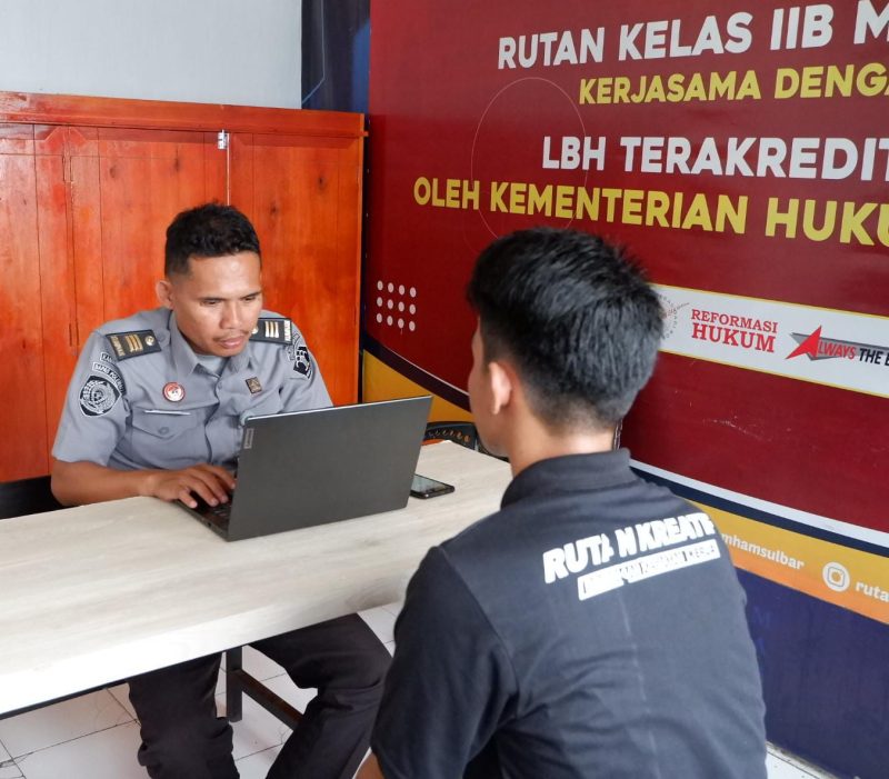 Salah satu Warga Binaan mengikuti Penelitian Masyarakat