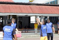 Warga Binaan antusias mengikuti Pekan Olahraga cabang olahraga Volly