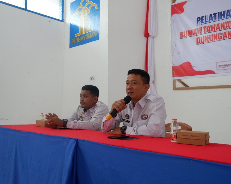 Plh. Karutan Mamuju berharap Warga Binaan yang mengikuti pelatihan menjadi contoh dalam penerapan hidup bersih & sehat