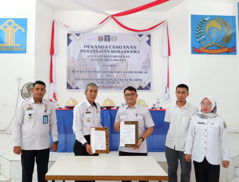 Rutan Mamuju dan Disdukcapil Mamuji senantiasa berkolaborasi terkait layanan kependudukan Warga Binaan
