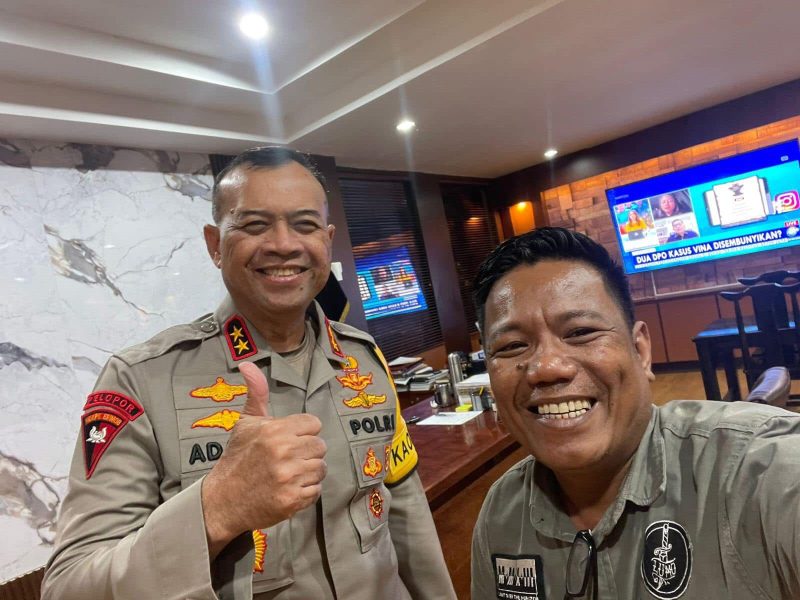 Foto: Fathir Calon Ketua KKPPT Tallo Bersama Kapolda Sulbar Irjen Pol Adang Ginanjar