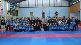 Kombes Pol Arya Perdana, SH., S.I.K, M.Si, secara resmi melepas Tim Karate INKANAS Sulsel yang akan berlaga di Kejuaraan Internasional Shureido di Ciracas, Jakarta.