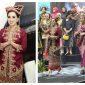  Ketua Bhayangkari Daerah Sulawesi Barat, Ny. Miranti Adang Ginanjar, melangkah anggun mengenakan tenun Kalumpang