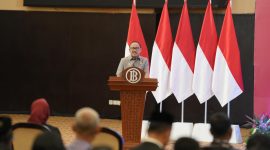 Gubernur Sulawesi Barat (Sulbar), Suhardi Duka (SDK) menghadiri upacara Pengukuhan Kepala Perwakilan Bank Indonesia (BI) Provinsi Sulbar