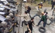 Pengamanan Aksi Unjuk Rasa di Tiga Titik Kota Mamuju Berjalan Aman dan Lancar