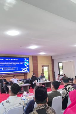 Biro Hukum Laksanakan Sosialisasi Hukum terkait Peran Kuasa Hukum dalam Penanganan Perkara di Lingkup Pemprov Sulbar