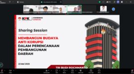 Foto: Diskusi E-Learning Seri ke-7 bertema “Membangun Budaya Anti Korupsi dalam Perencanaan Pembangunan Daerah” yang digelar secara daring