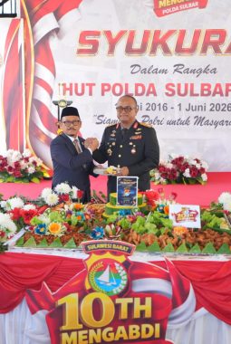HUT ke-10 Polda Sulbar, Suhardi Duka Tekankan Pentingnya Kemitraan Polisi dan Pemerintah