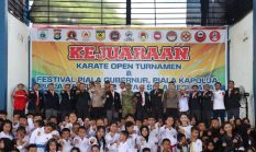 Kapolresta Mamuju Wakili Kapolda Hadiri Pembukaan Kejuaraan Karate Piala Gubernur, Kapolda Sulbar dan Danrem 142 Tatag 2026