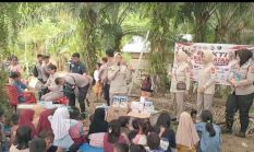 Bakti Kesehatan Polda Sulbar, Anak Pra Sekolah Dapat Cek Kesehatan Gratis