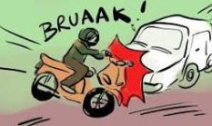 Diduga Salip di Jalur Lawan, Mobil Tabrak Dua Motor di Mapilli