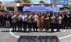 Kapolresta Mamuju Pimpin Apel Sabuk Kamtibmas, 261 Warga Deklarasi Masyarakat Jaga Polresta
