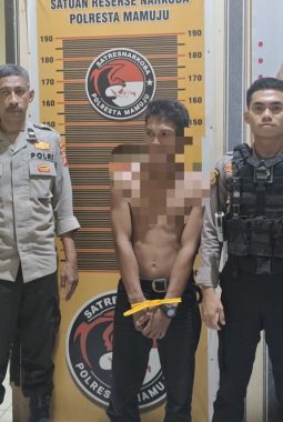 Diduga Konsumsi Obat Terlarang, Pemuda yang Mengamuk dan Teriak- Teriak Diamankan Polresta Mamuju