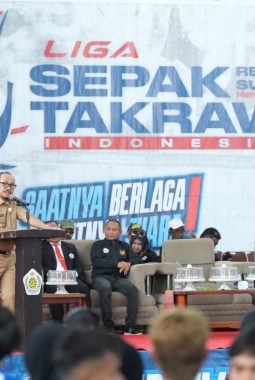 SDK Buka Liga Sepak Takraw Regional Sulawesi di Mamuju, Sulbar Siap Bangkitkan Prestasi