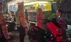Patroli Malam Polantas Polda Sulbar, Warga Diimbau Jaga Kamtibmas