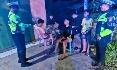 Polantas Polda Sulbar Sambangi Warga Malam Hari, Mamuju Makin Aman dan Nyaman