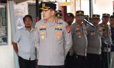 Kapolresta Mamuju Pimpin Apel Pengamanan Demo Tolak Logam Tanah Jarang, Kerahkan 200 Personil Pengamanan di Botteng