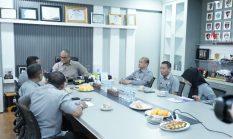 Komitmen Penegakan Hukum, Kapolda Sulbar Sambut Hangat Kunjungan Kakanwil Kemenkum