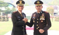 Kapolresta Mamuju Hadiri Upacara Peringatan HUT ke-81 TNI di Makorem 142/Tatag