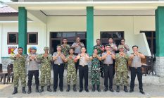 HUT ke-81 TNI, Polres Mateng Sambangi Koramil dan Pos TNI AL