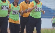 Kapolda Sulbar Bersama PJU Perkuat Fisik Lewat Tes Kesamaptaan di Stadion Manakarra